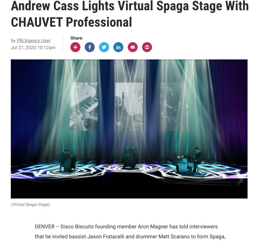 Virtual Spaga Stage With CHAUVET